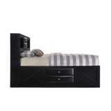 Ireland King Storage Bed in Black - Ornate Home