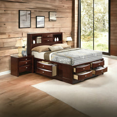Ireland King Storage Bed in Brown - Ornate Home