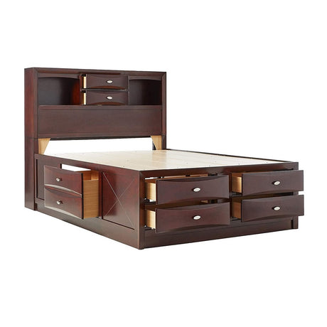 Ireland King Storage Bed in Brown - Ornate Home