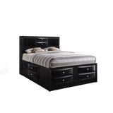 Ireland Queen Storage Bed in Black - Ornate Home