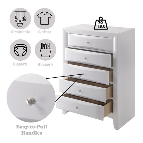 Ireland White Chest - Ornate Home