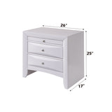 Ireland White Nightstand - Ornate Home