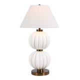 Irena White Sphere Table Lamp - Ornate Home