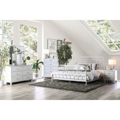 Iria Vintage White Full Bed - Ornate Home