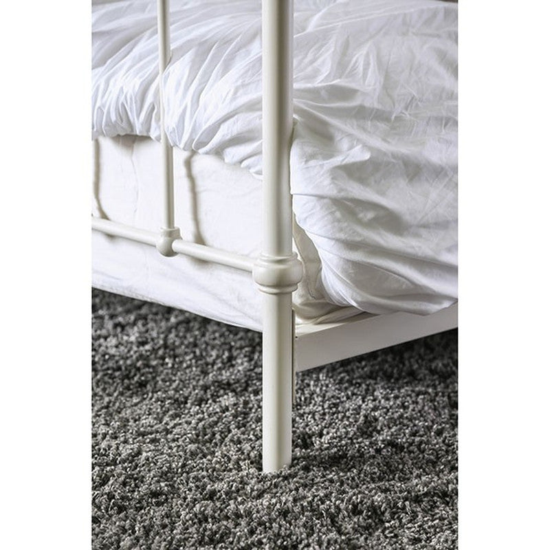 Iria Vintage White Full Bed - Ornate Home