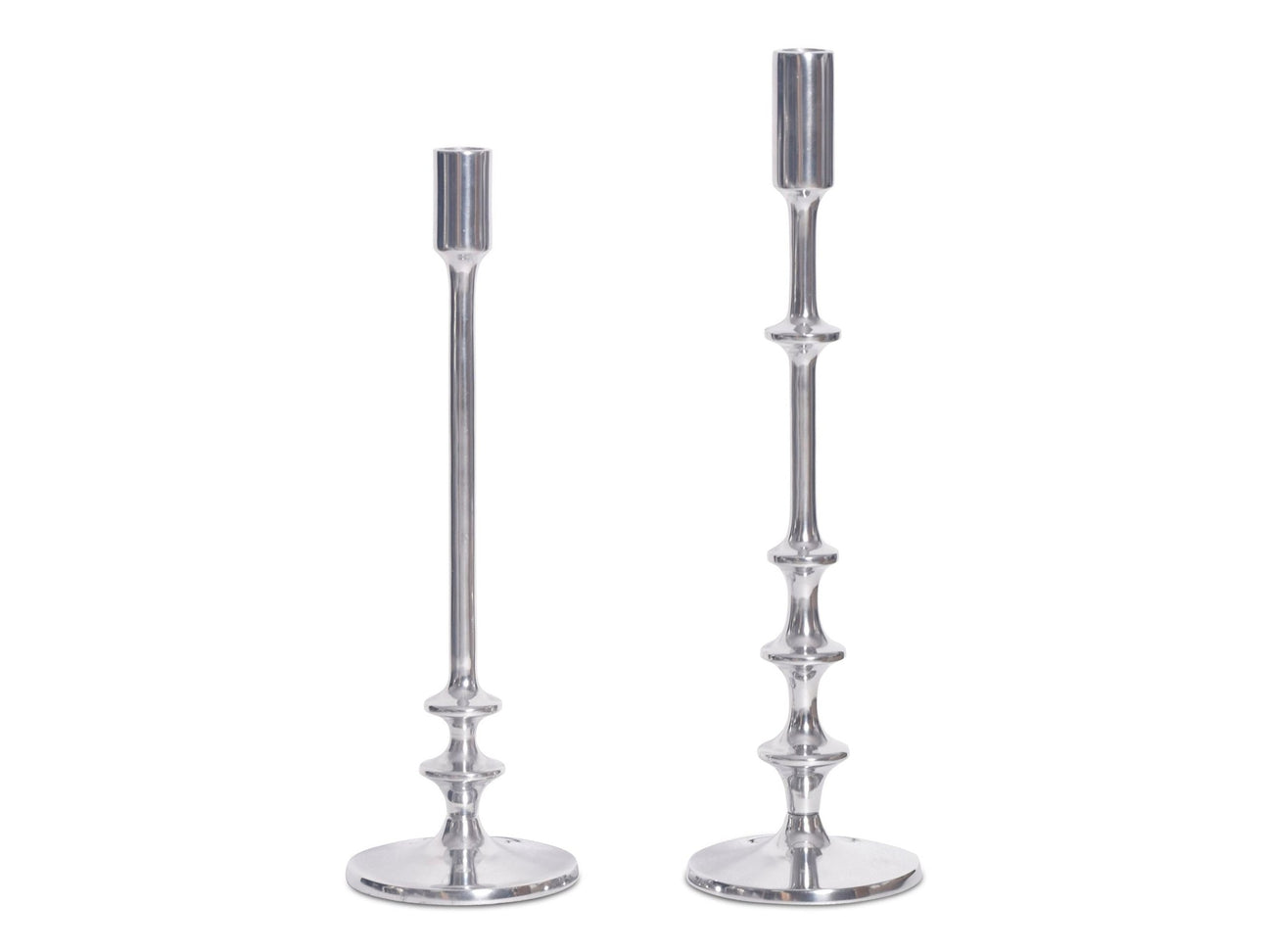 Irie Silver Candle Holders (Set of 2) - Ornate Home