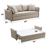 Irina Beige Sofa W/Sleeper - Ornate Home