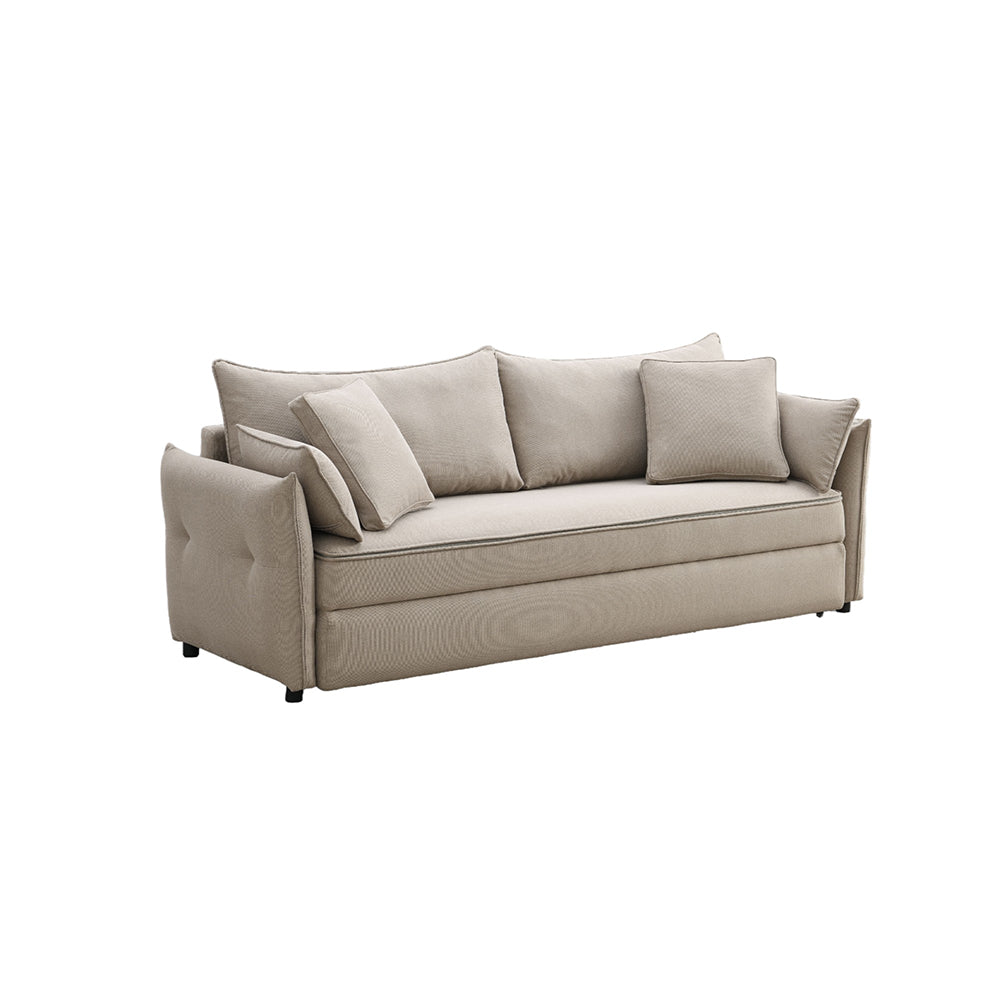 Irina Beige Sofa W/Sleeper - Ornate Home