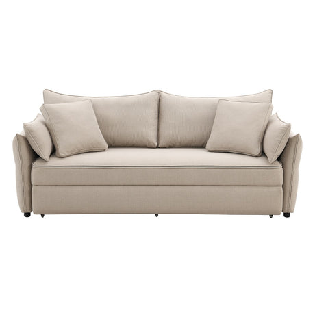 Irina Beige Sofa W/Sleeper - Ornate Home