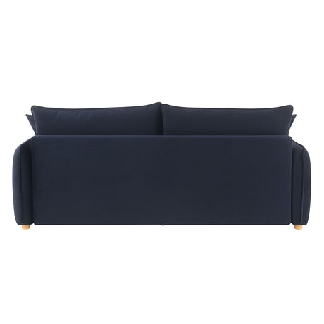 Irina Blue Velvet Sofa W/Sleeper - Ornate Home
