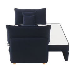 Irina Blue Velvet Sofa W/Sleeper - Ornate Home