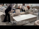 Irina Gray Sofa W/Sleeper - Ornate Home