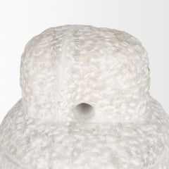 Irina White Large Marble Door Stopper - Ornate Home