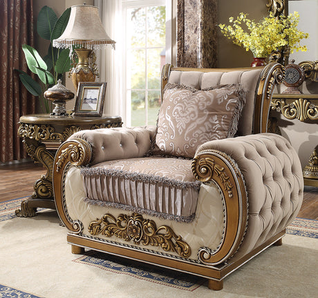 Iris Bronze 3pc Living Room Set  / HD-25 - Ornate Home