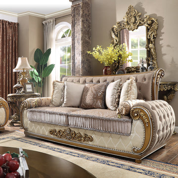 Iris Bronze 3pc Living Room Set  / HD-25 - Ornate Home