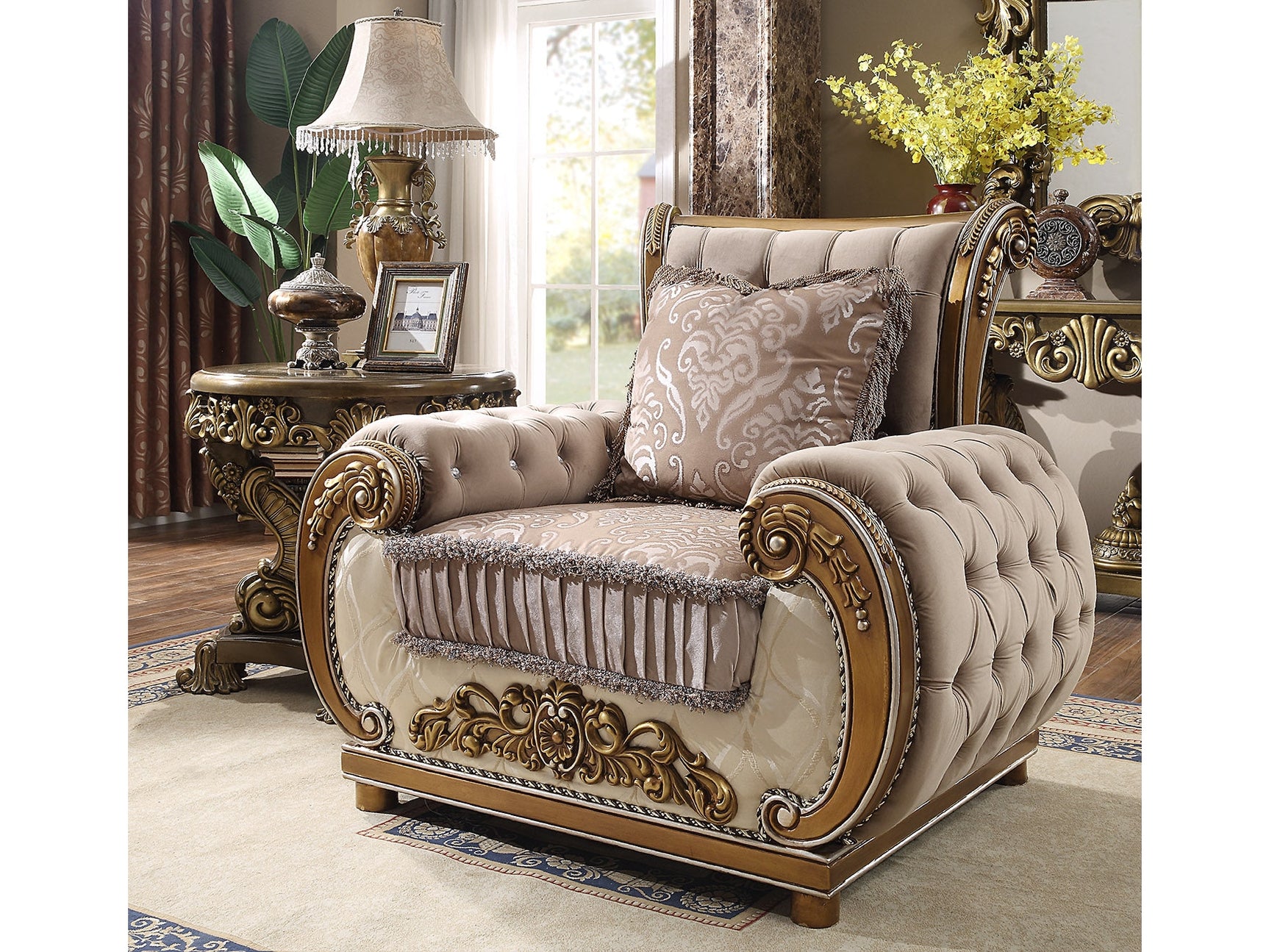 Iris Bronze Chair  / HD-25 - Ornate Home