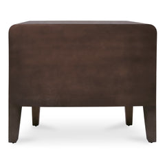 Iris Distressed Black Nightstand - Ornate Home