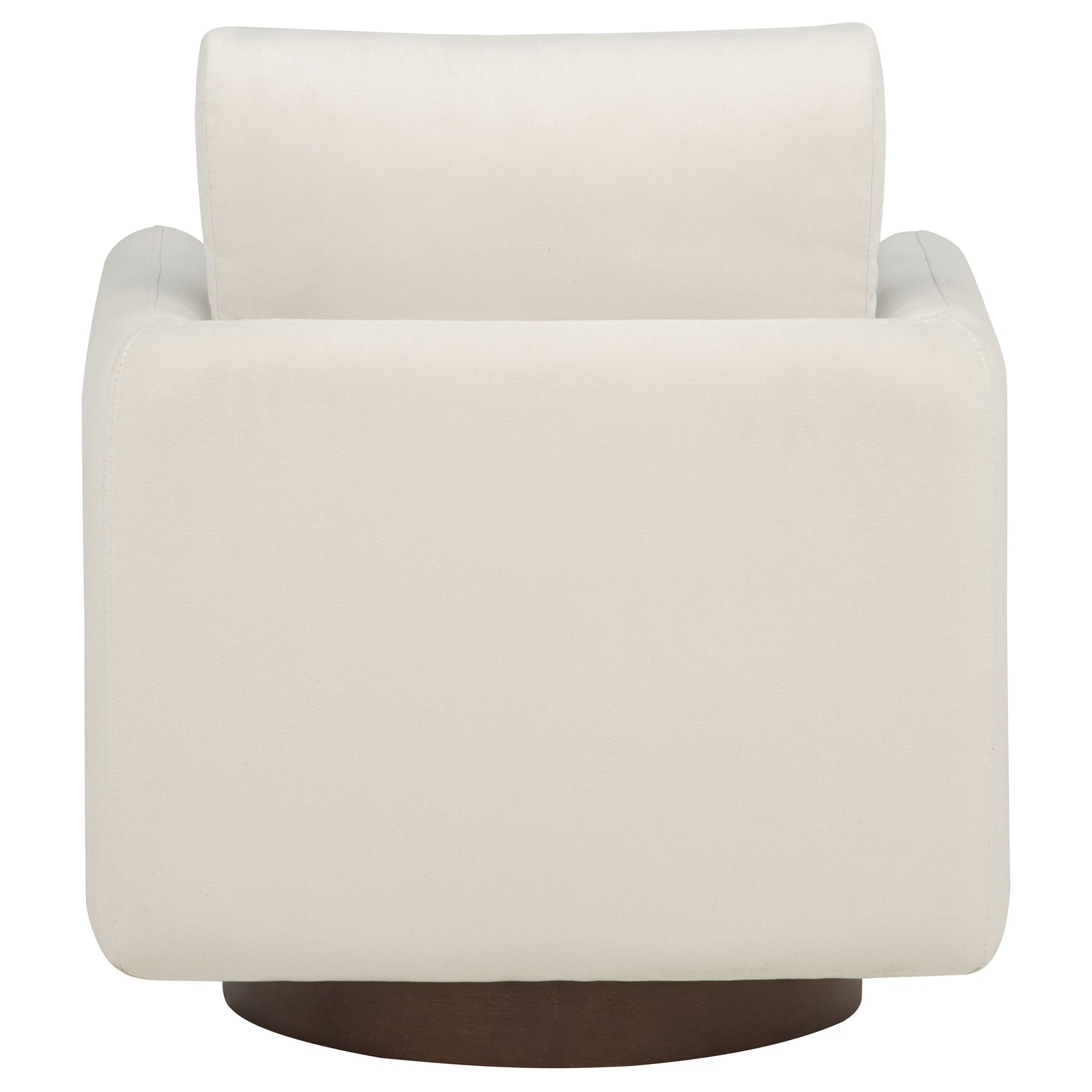 Iris Ivory Fabric Upholstered Swivel Accent Chair - Ornate Home