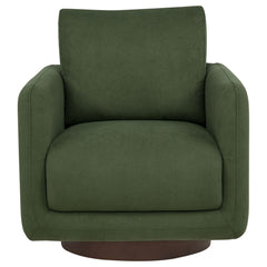 Iris Matcha Fabric Upholstered Swivel Accent Chair - Ornate Home