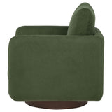 Iris Matcha Fabric Upholstered Swivel Accent Chair - Ornate Home