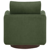 Iris Matcha Fabric Upholstered Swivel Accent Chair - Ornate Home