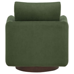 Iris Matcha Fabric Upholstered Swivel Accent Chair - Ornate Home