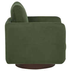Iris Matcha Fabric Upholstered Swivel Accent Chair - Ornate Home