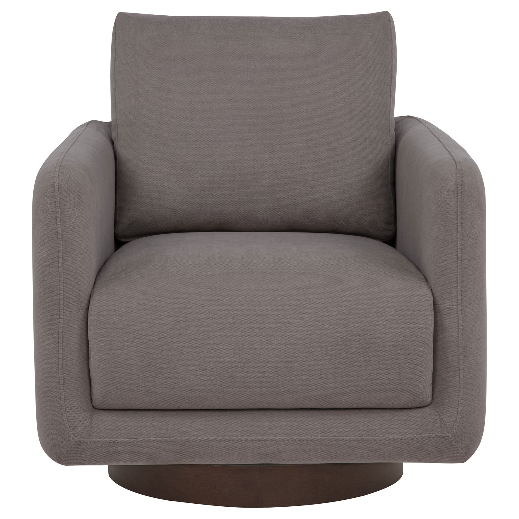 Iris Stone Fabric Upholstered Swivel Accent Chair - Ornate Home