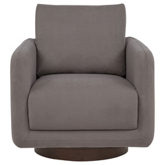 Iris Stone Fabric Upholstered Swivel Accent Chair - Ornate Home