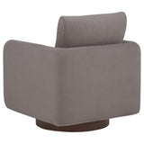 Iris Stone Fabric Upholstered Swivel Accent Chair - Ornate Home