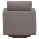 Iris Stone Fabric Upholstered Swivel Accent Chair - Ornate Home