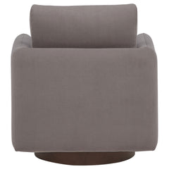 Iris Stone Fabric Upholstered Swivel Accent Chair - Ornate Home