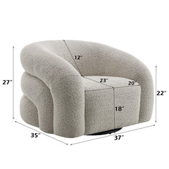 Irma Gray Chair W/Swivel - Ornate Home
