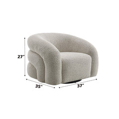 Irma Gray Chair W/Swivel - Ornate Home