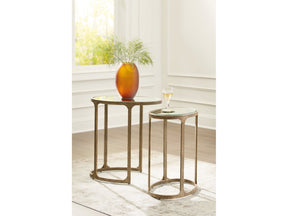 Irmaleigh Antique Black Accent Table Set (Set of 2) - Ornate Home
