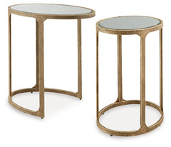 Irmaleigh Antique Black Accent Table Set (Set of 2) - Ornate Home