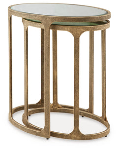 Irmaleigh Antique Black Accent Table Set (Set of 2) - Ornate Home