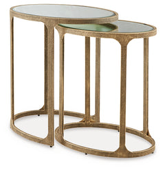Irmaleigh Antique Black Accent Table Set (Set of 2) - Ornate Home