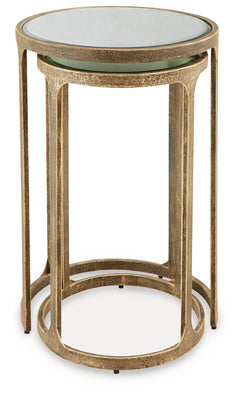 Irmaleigh Antique Black Accent Table Set (Set of 2) - Ornate Home