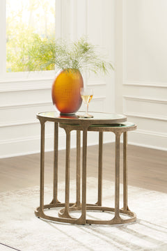 Irmaleigh Antique Black Accent Table Set (Set of 2) - Ornate Home