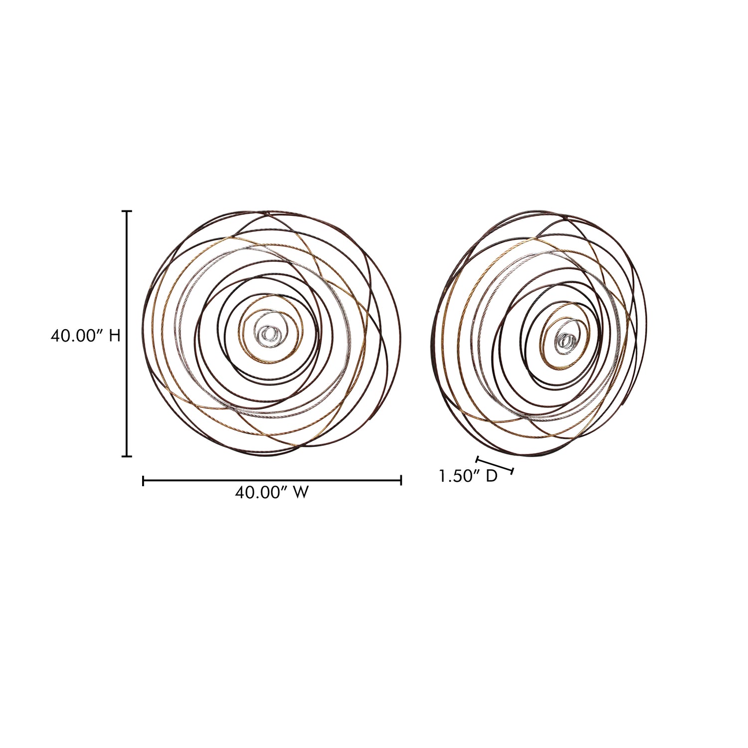 Iron Mulitcolor Wall Décor - Ornate Home