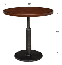 Ironclad Brown Cafe Table - Ornate Home