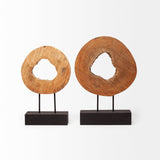 Ironwood Natural Small Wooden Circular Object - Ornate Home