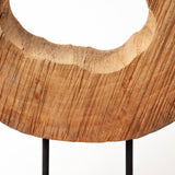 Ironwood Natural Small Wooden Circular Object - Ornate Home