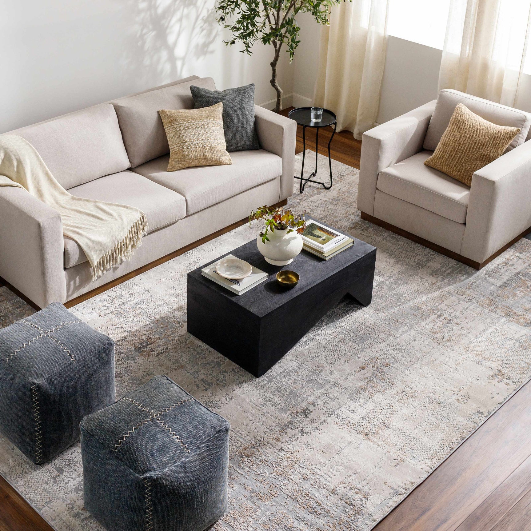 Ironwood Textured Luxe Rug - Ornate Home