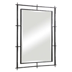 Ironworks Black Industrial Mirror - Ornate Home