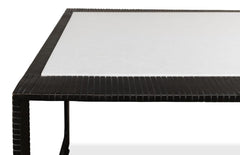 Ironworks Black Ridged Iron Rectangular Coffee Table - Ornate Home