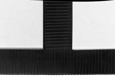 Ironworks Black Ridged Iron Rectangular Coffee Table - Ornate Home