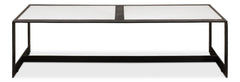 Ironworks Black Ridged Iron Rectangular Coffee Table - Ornate Home