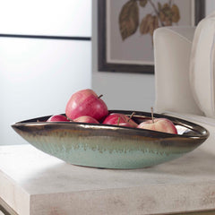 Iroquois Green Glaze Bowl - Ornate Home